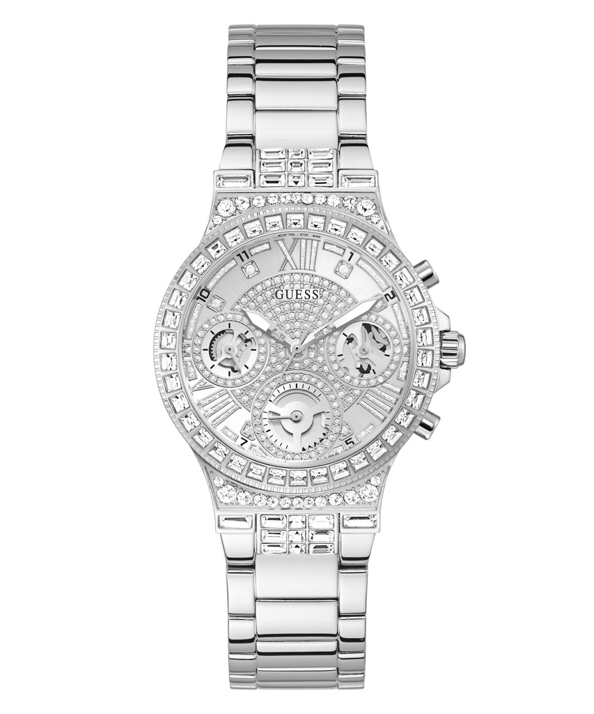 GUESS Ladies Silver Tone Multi-function Watch 36 mm