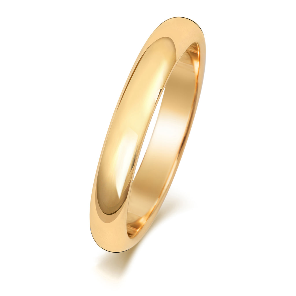 9ct Yellow Gold 3mm Wedding Ring