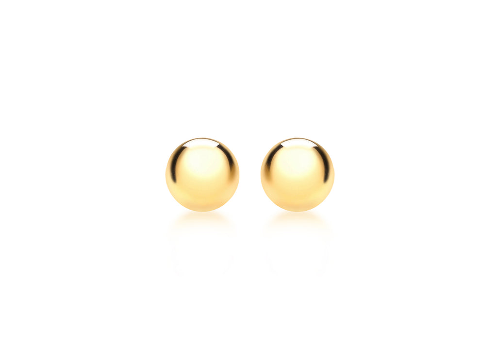 9ct Yellow Gold Ball Stud Earring