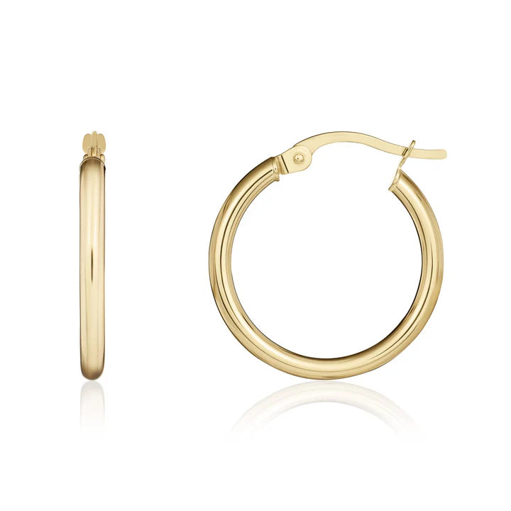 9ct Yellow Gold Hoop Earring