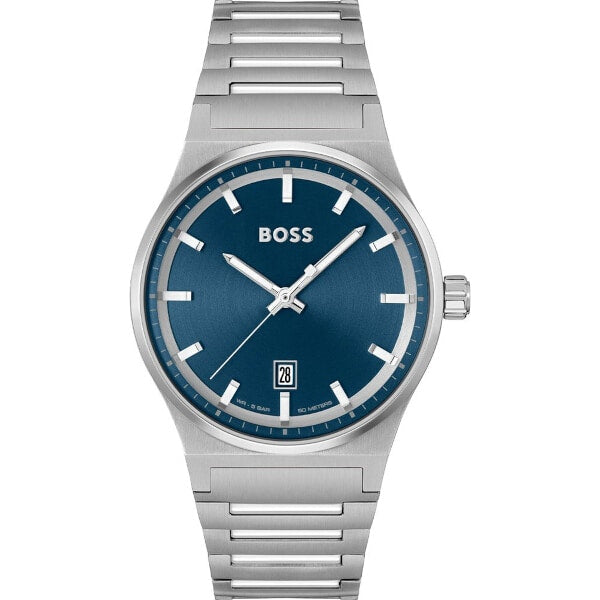 HUGO BOSS Mens Candor Steel Case Bracelet Watch