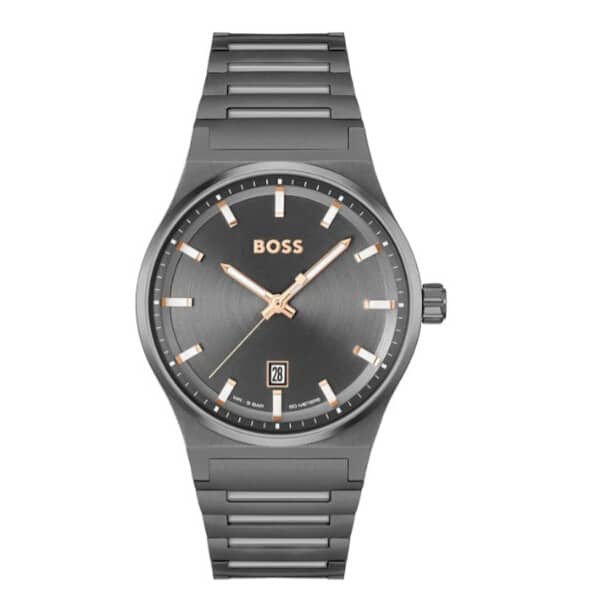 HUGO BOSS Grey Stainless Steel Men's Watch