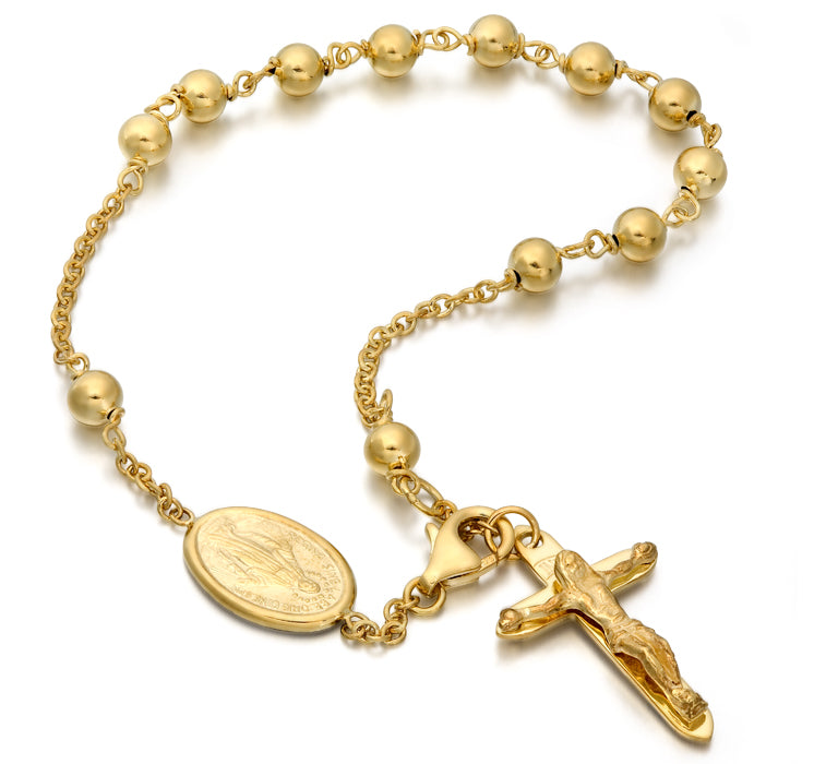 9ct Yellow Gold Rosary Bracelet