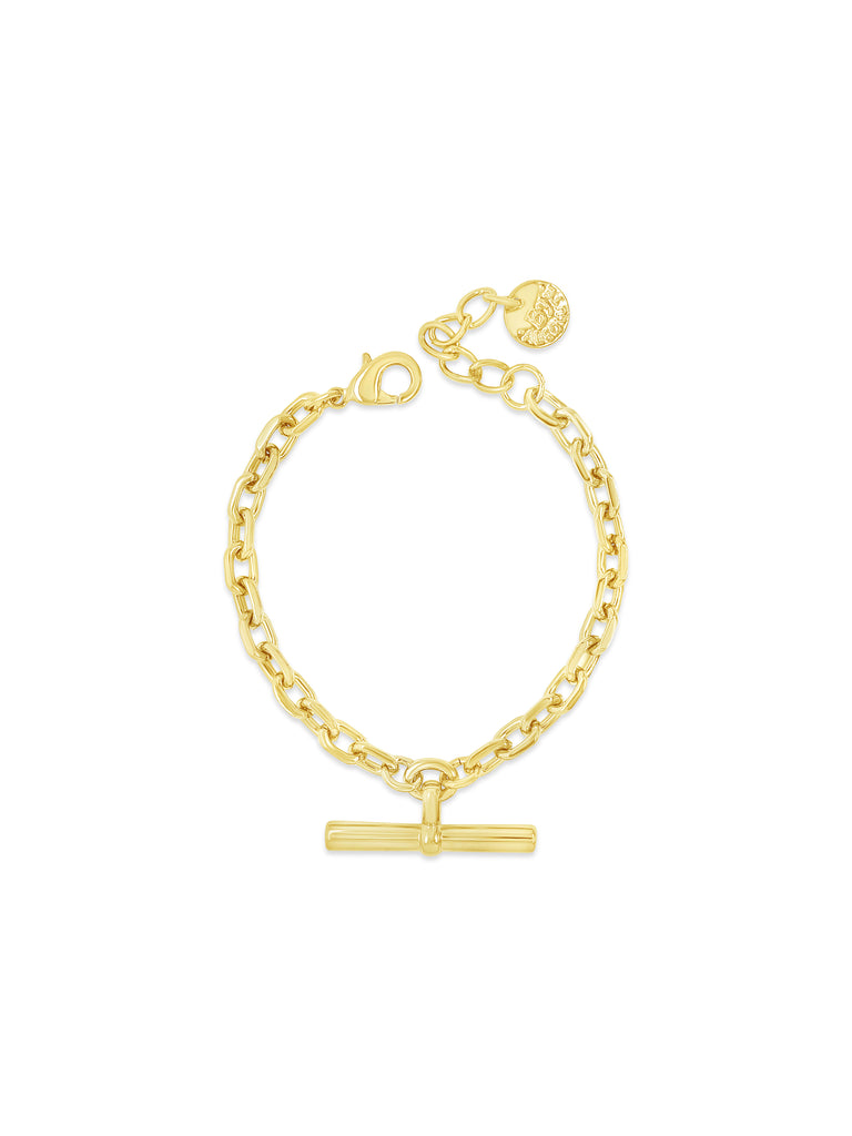 Absolute Jewellery Bracelet Gold T Bar