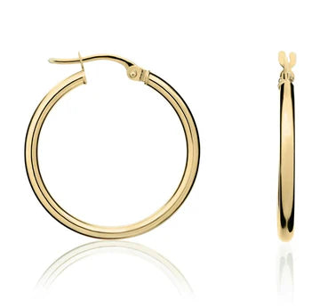 9ct Yellow Gold Hoop Earrings