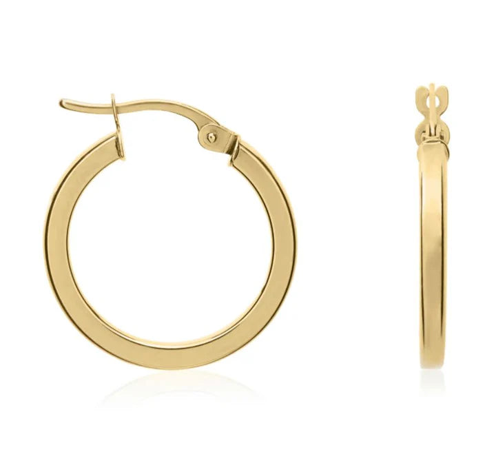 9ct Gold Hoop Earrings