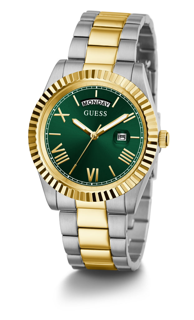 GUESS CONNOISSEUR GENTS TWO TONE WATCH