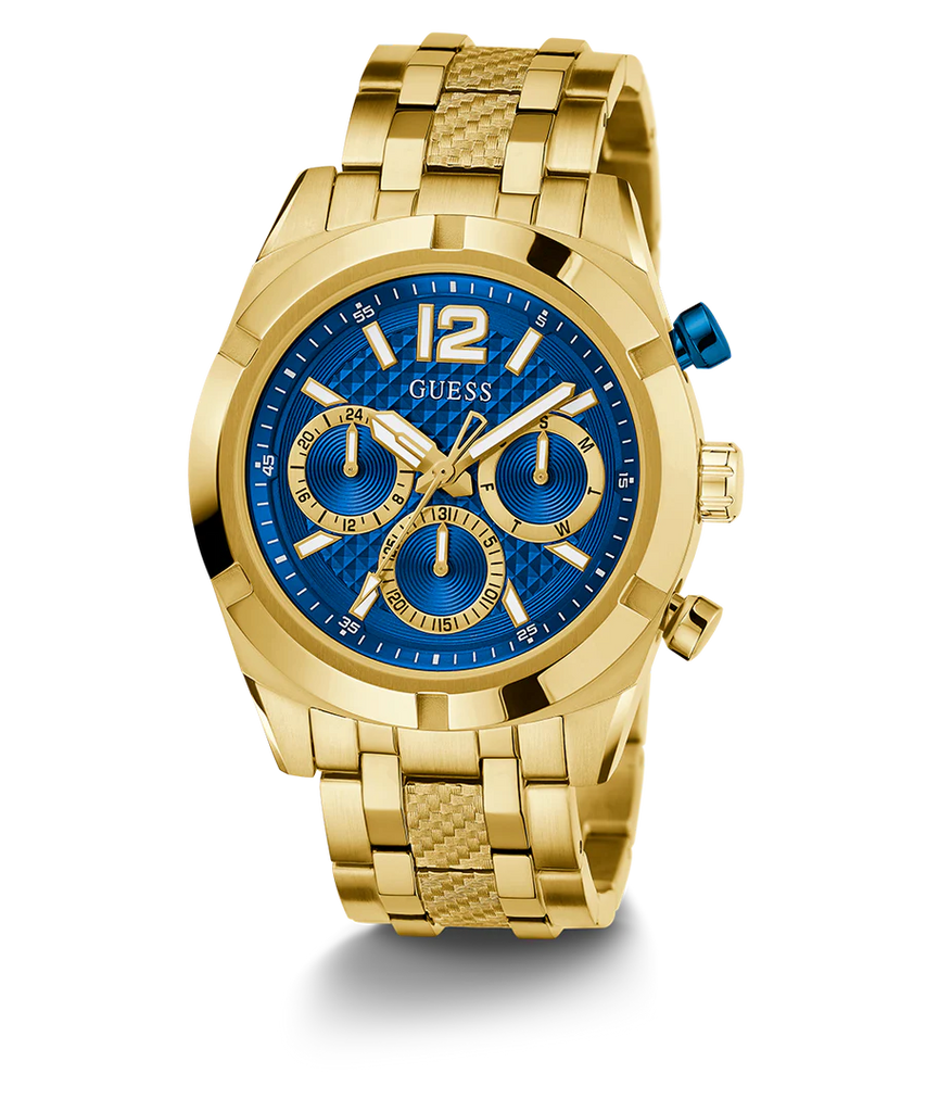 Guess Resistance Gents Gold Tone Watch