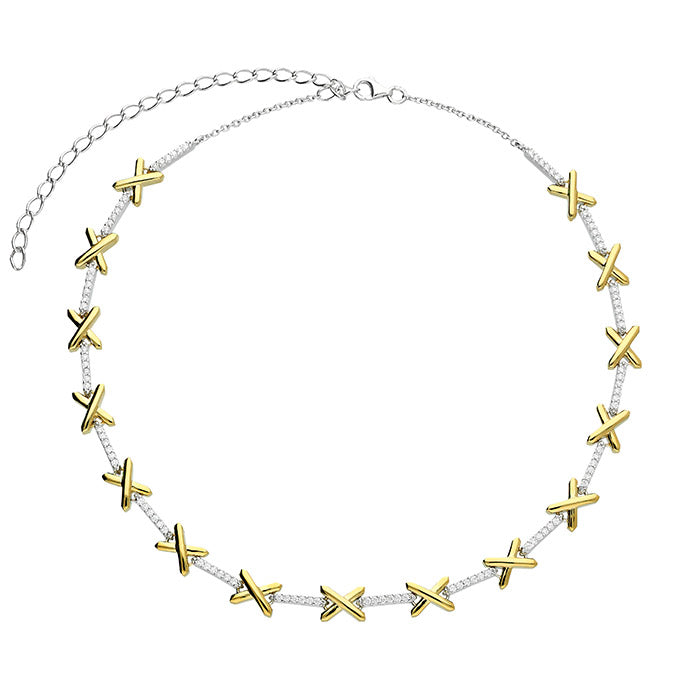 Sterling Silver Gold Plate Necklace
