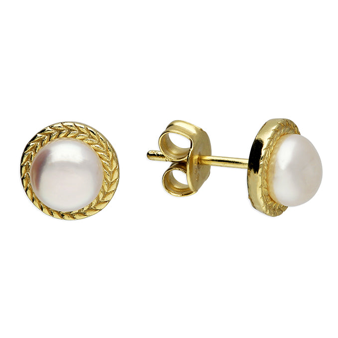 Sterling Silver Gold Plate Earrings