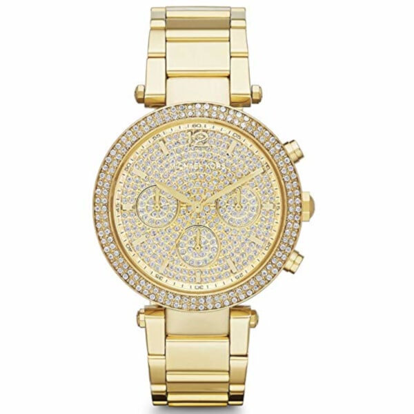 Michael Kors Parker Gold Dial Gold Steel Strap Watch