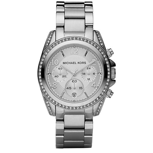 Michael Kors Ladies Silver Blair Watch