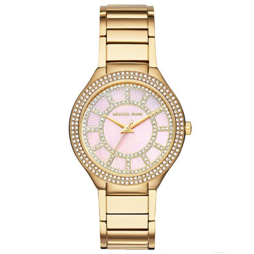 Michael Kors Kerry Pink/Yellow Gold Toned Steel Watch