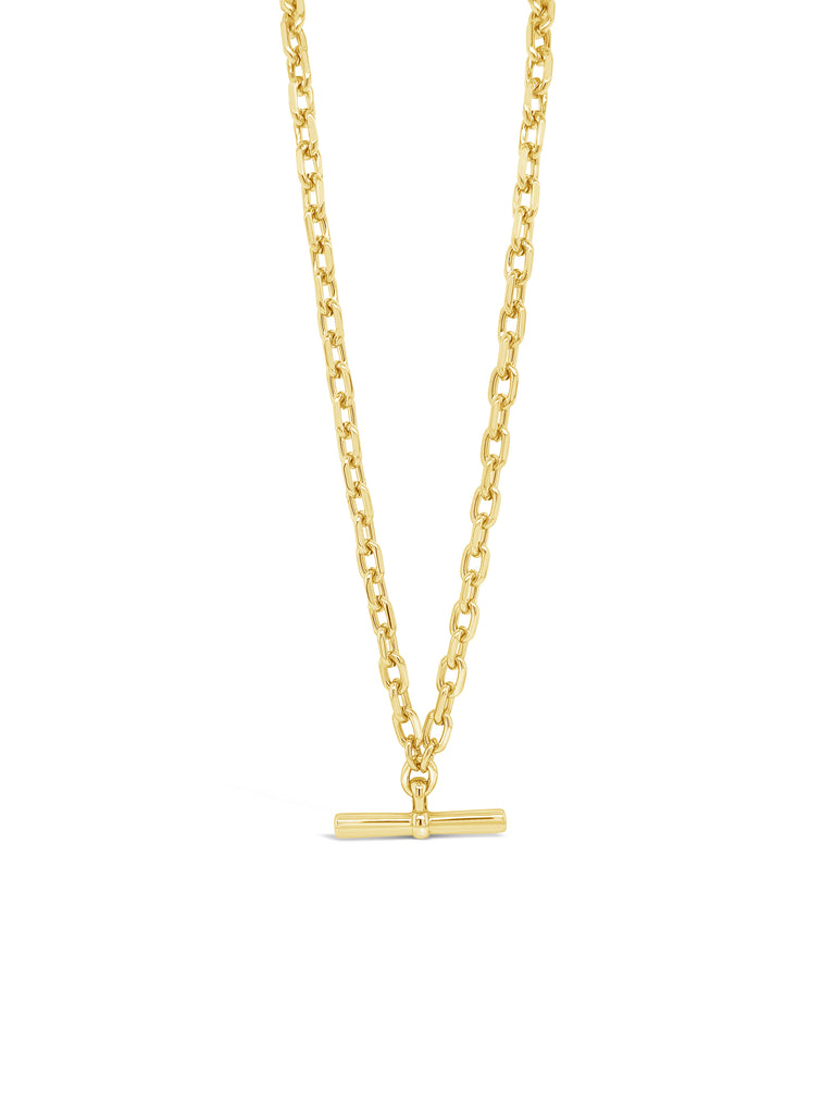 Absolute Jewellery Necklace Gold T Bar