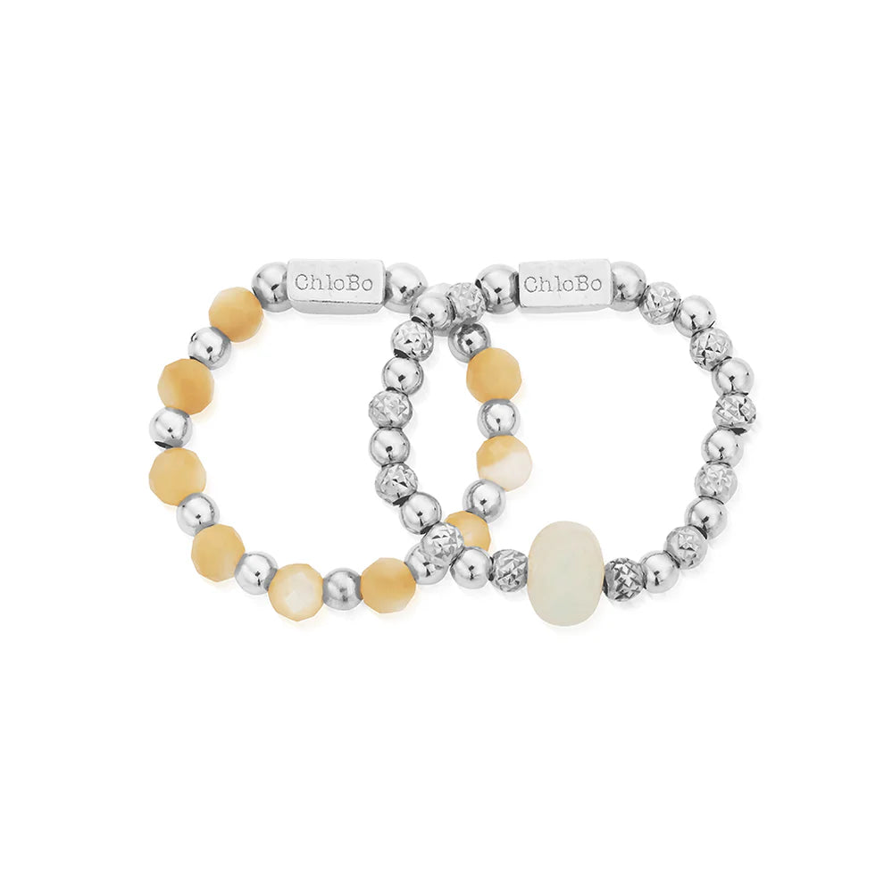 Peace & Balance Set of 2 Rings (Medium)