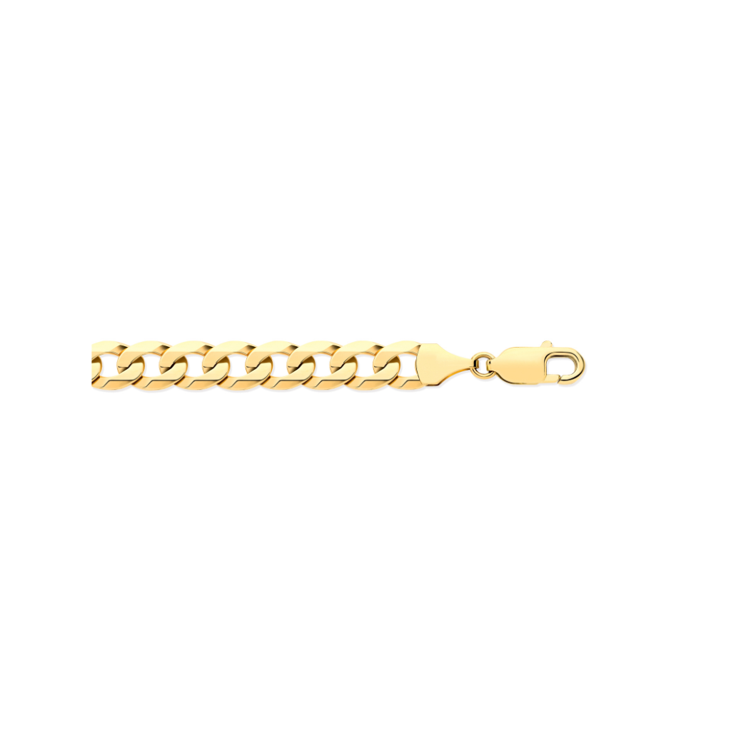 9ct Gold Curb Chain 18"