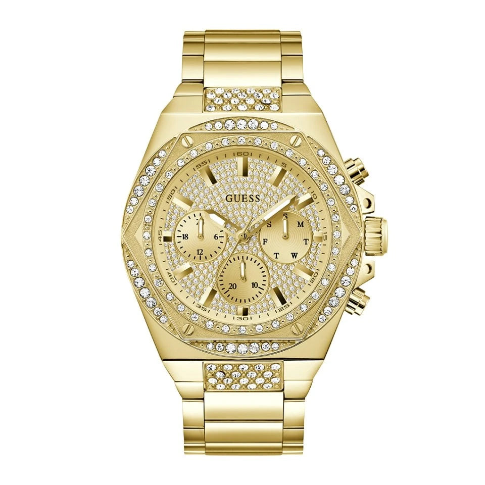 Guess Fury Gold Tone Bracelet Watch