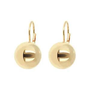 Bronzallure Purezza 14mm Shiny Bead Earrings