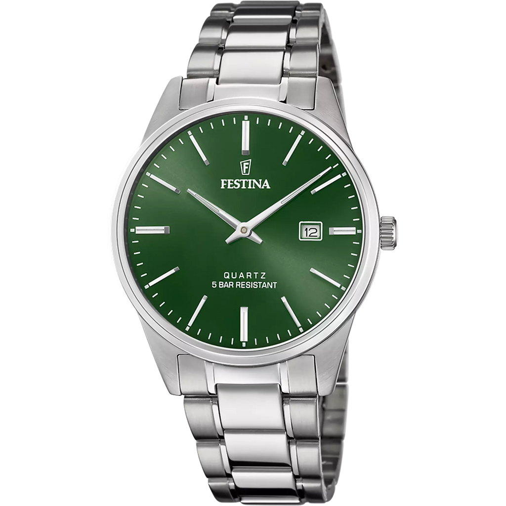 Festina Men's Green Dial Watch