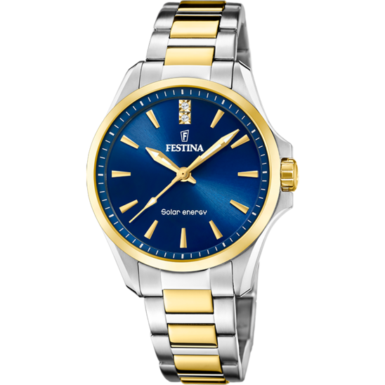 Festina Solar Energy Blue Dial Stainless Steel Bracelet