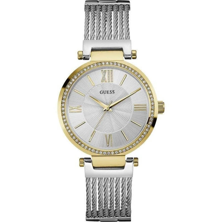 Guess Soho Quartz Crystal Two Tone Ladies Watch