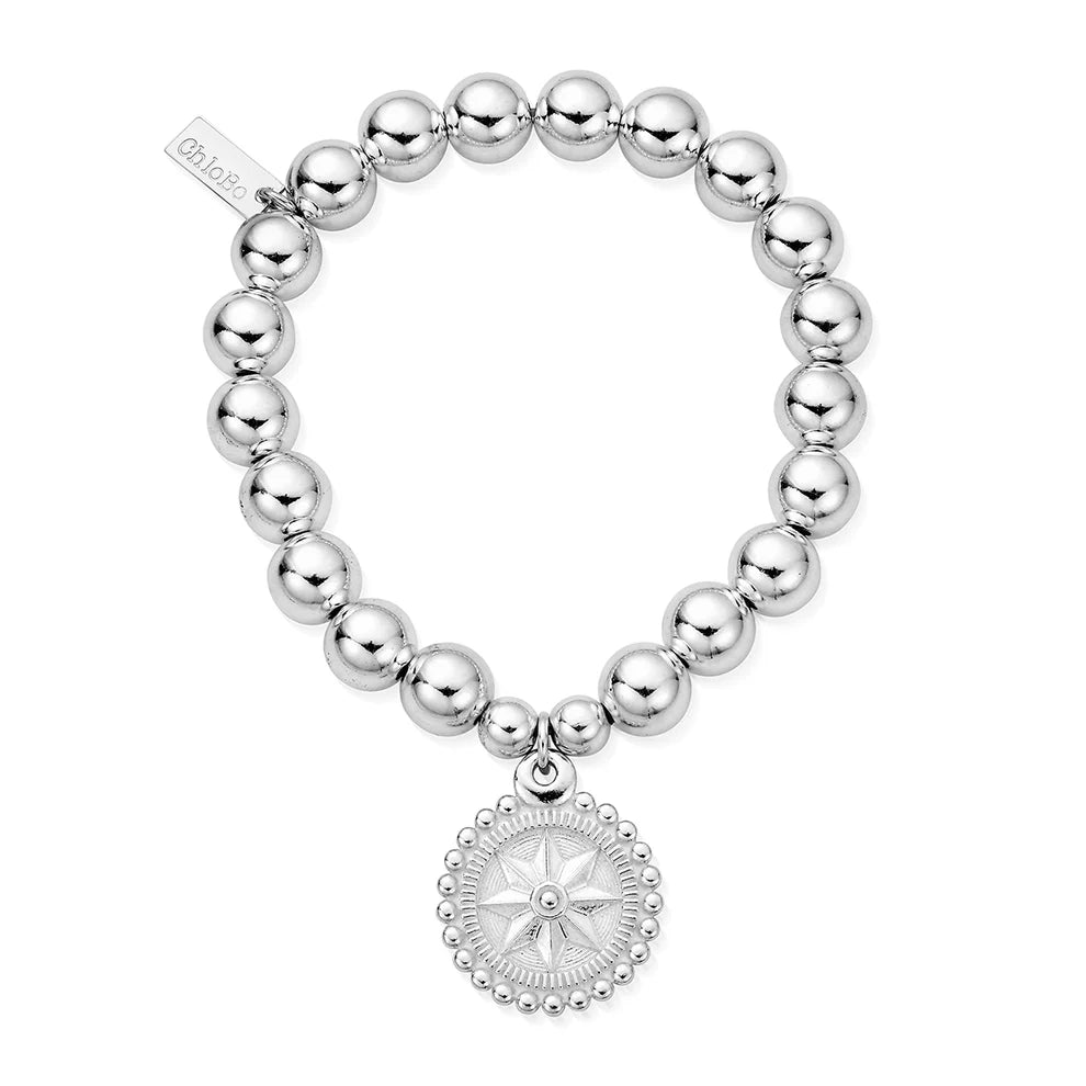 Medium Ball Bobble Compass Bracelet