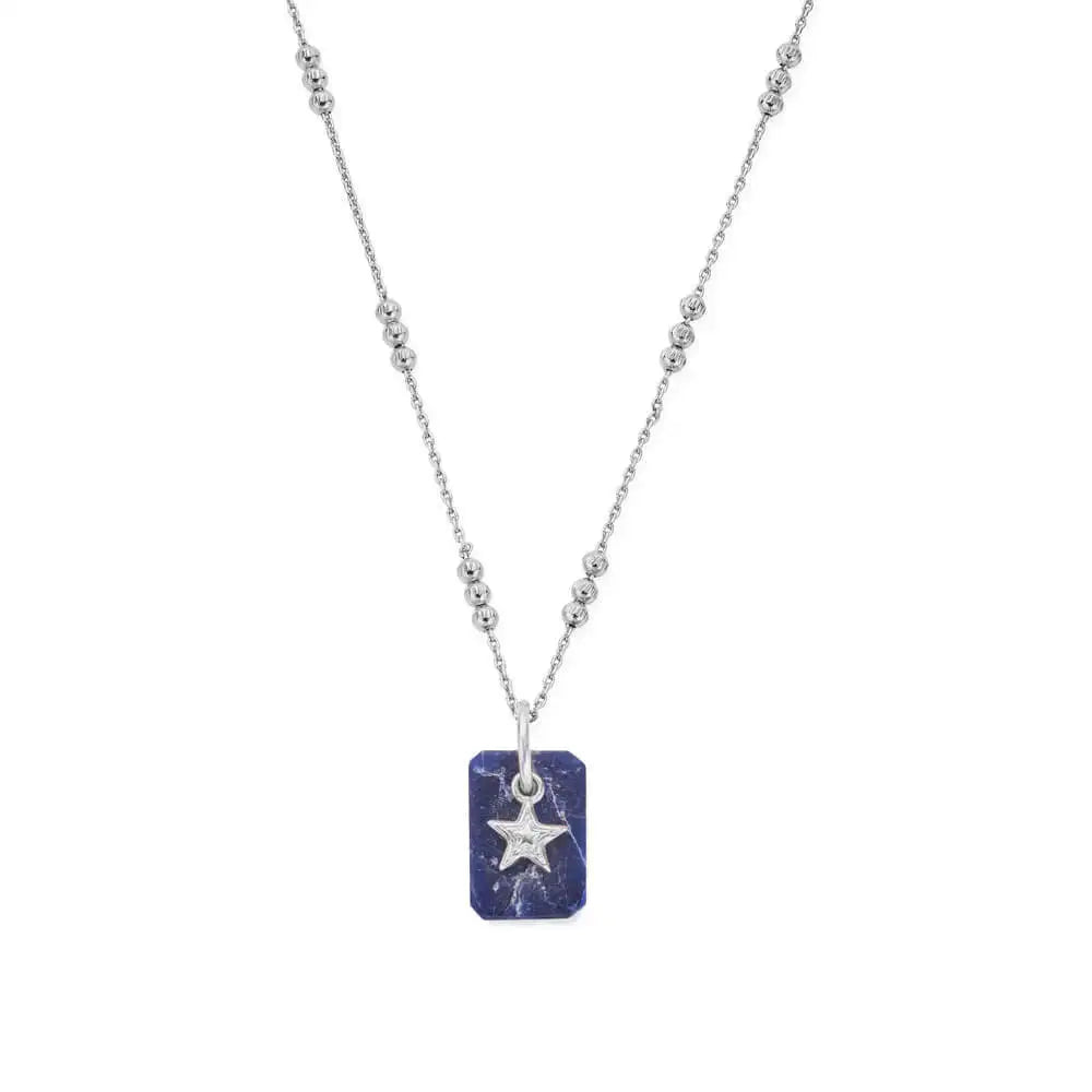 ChloBo Triple Bobble Chain Sodalite Star Necklace