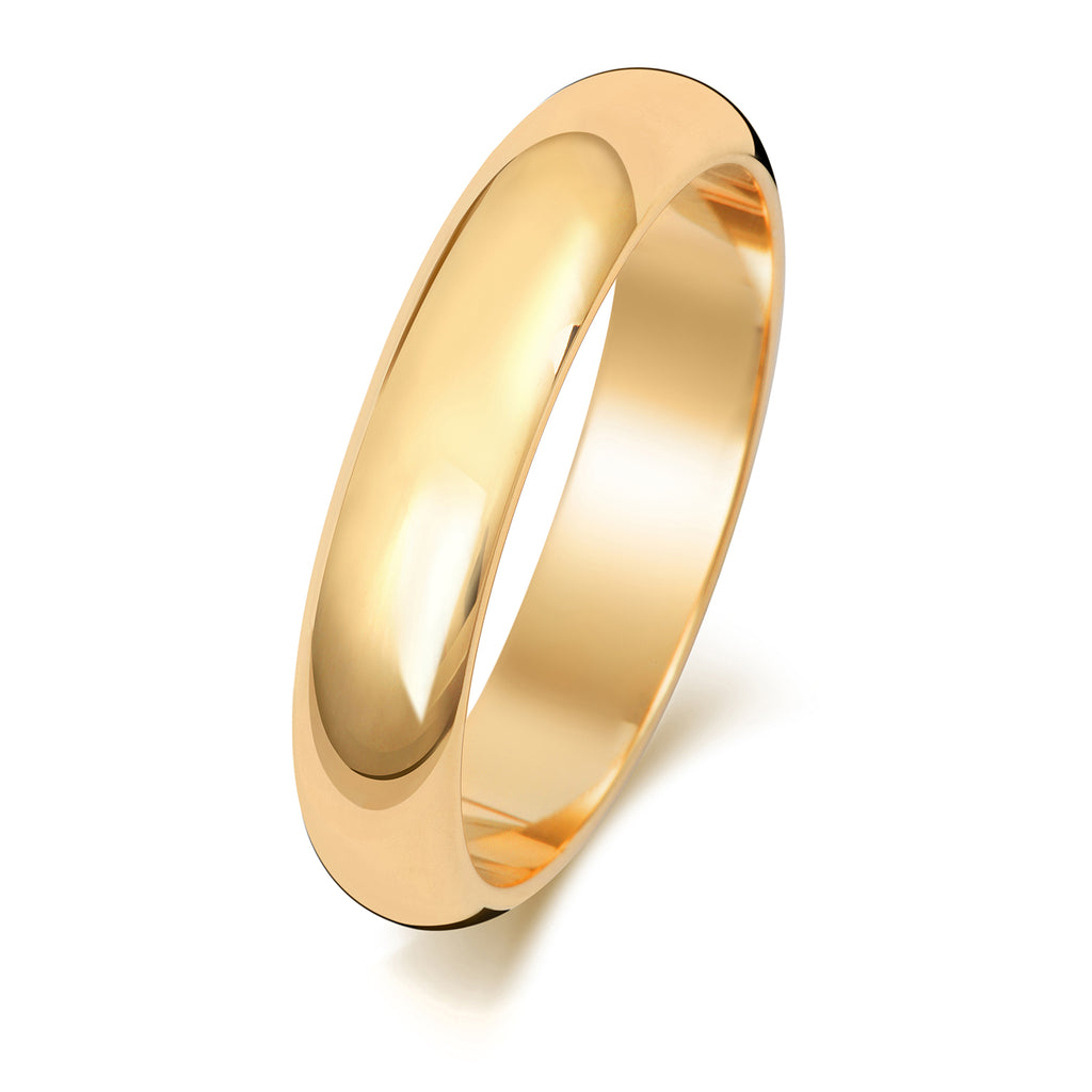 9ct Yellow Gold 4mm Wedding Ring