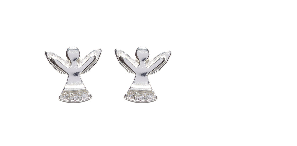 Silver Angel Earrings