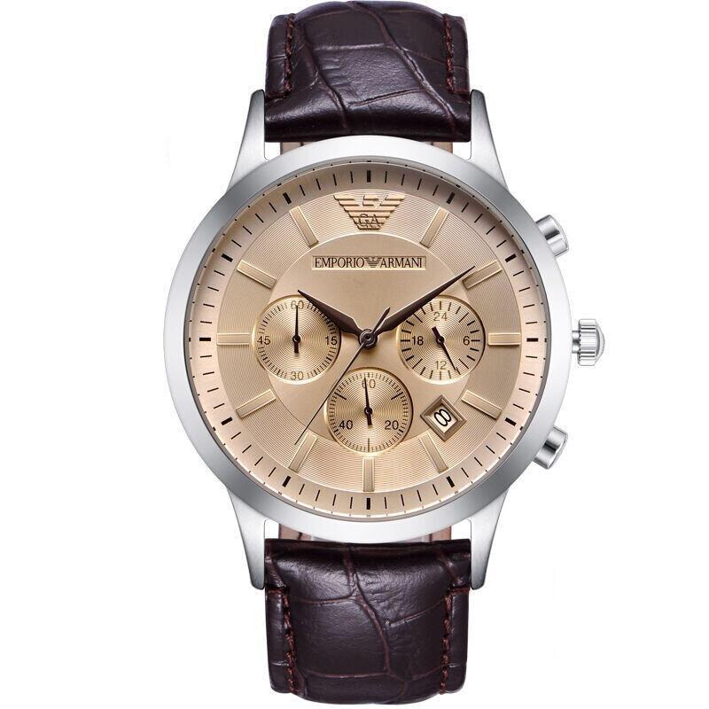 Emporio Armani Men's Brown Chronograph Watch
