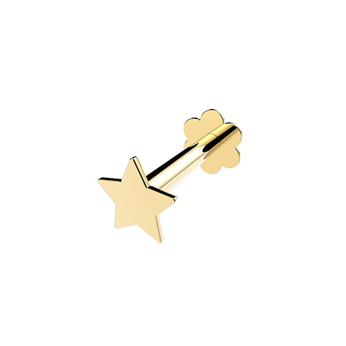 Gold Star Cartilage Labret