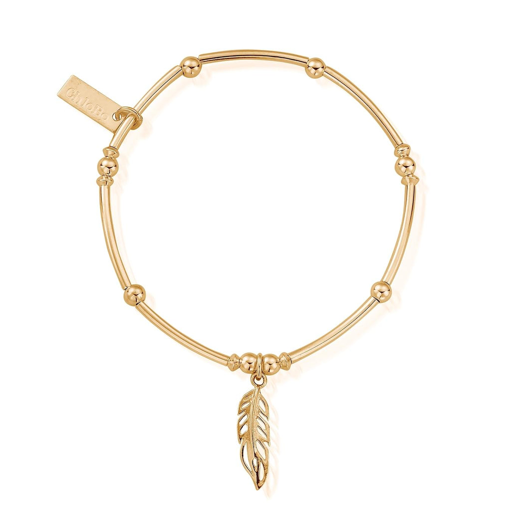 Mini Noodle Ball Filigree Feather Bracelet A reminder that you are never alone