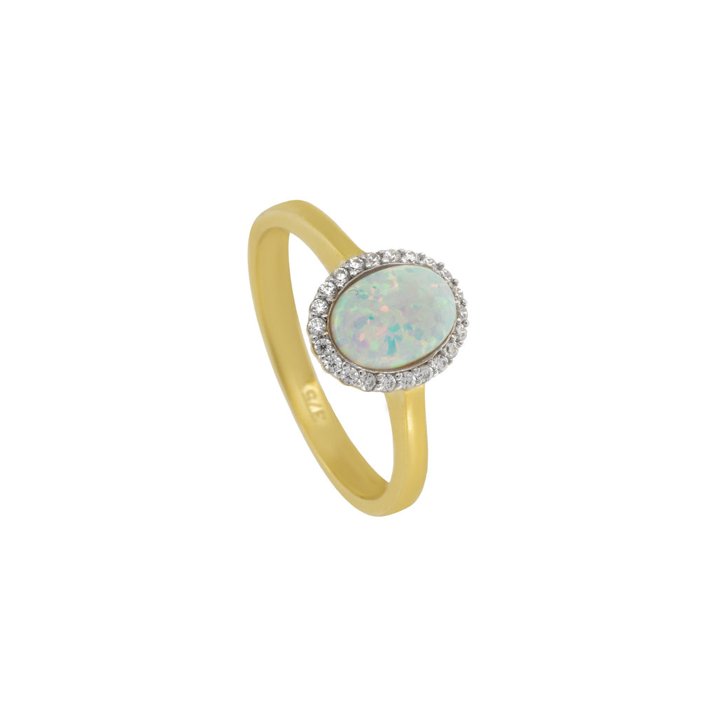 9ct Gold Opal Dress Ring